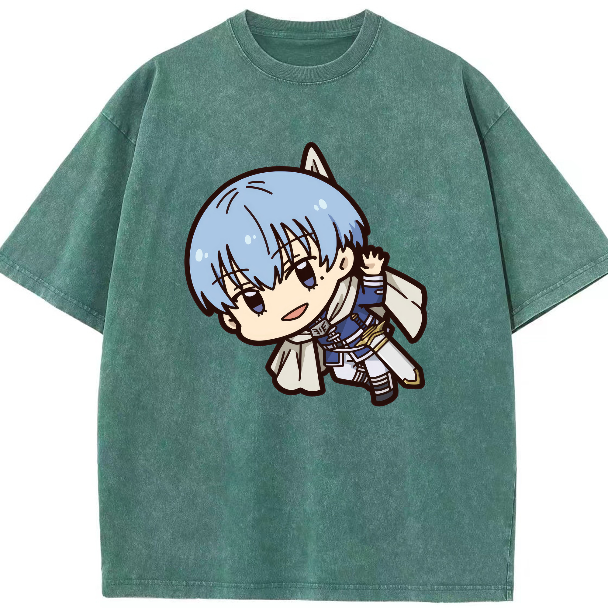 （画像用） 葬送のフリーレン Frieren 綿100% ヴィンテージ風 半袖Tシャツ（フロントプリント）